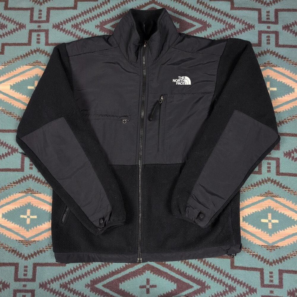 The North Face Denali Jacket Mens Small Black Full Zip Polartec Fleece Gorpcore